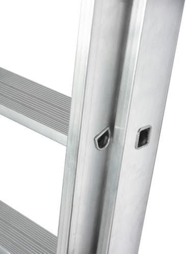 Krause Mehrzweckleiter STABILO® Professional +S mit Sprossen und Stufen, 2 x 12 rutschsicher profilierte Sprossen und Stufen