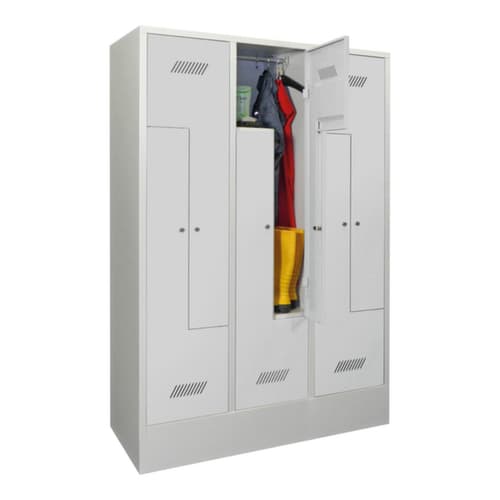 PAVOY Z-Garderobenschrank Basis mit 6 Abteilen, Abteilbreite 400 mm