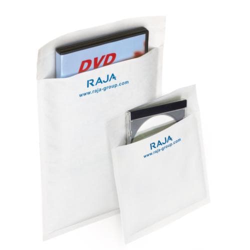 Weiße Luftpolster-Versandtasche
