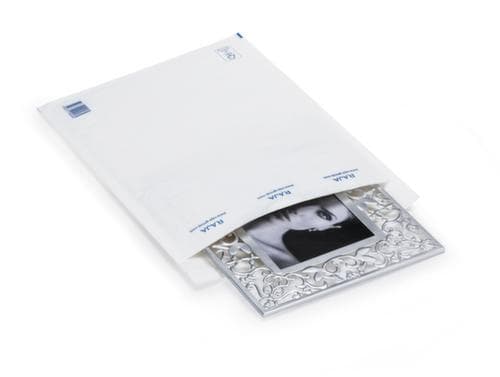 Weiße Luftpolster-Versandtasche