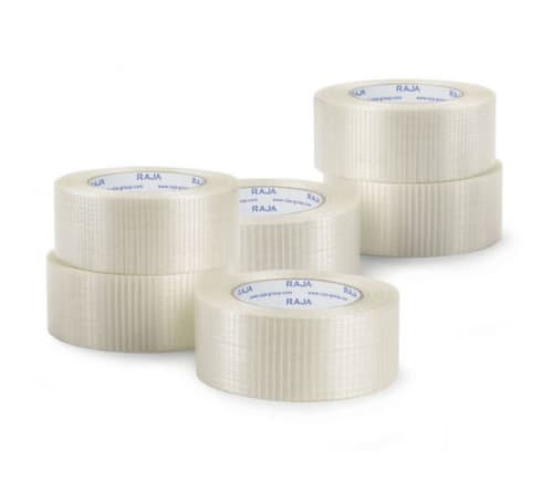 Filamentband längs und quer verstärkt, Länge x Breite 50 m x 50 mm