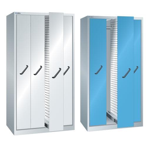 LISTA Vertikalauszugschrank mit Lochplatten