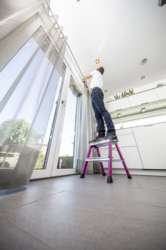 Krause Rollklapptritt  Monto® Rolly®, Aluminium, lila