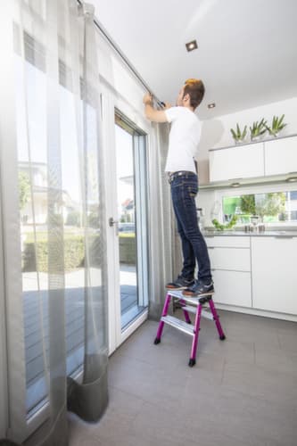 Krause Rollklapptritt  Monto® Rolly®, Aluminium, lila