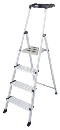 Krause Stufenstehleiter Secury® mit Antirutschauflagen