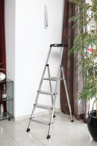 Krause Stufenstehleiter Secury® mit Antirutschauflagen