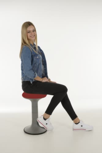 Lotz Hocker mit Schwingeffekt, Sitz mandarin