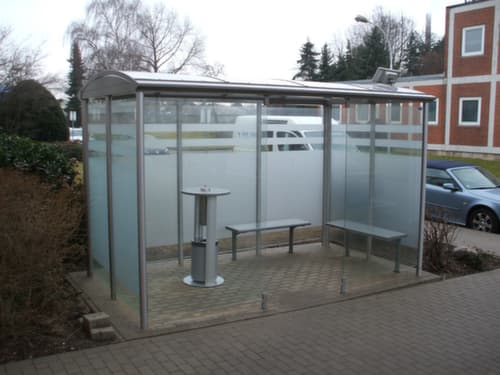 BIK TEC Raucher-Unterstand RX 2.0 R6, Breite x Tiefe 2730 x 1620 mm
