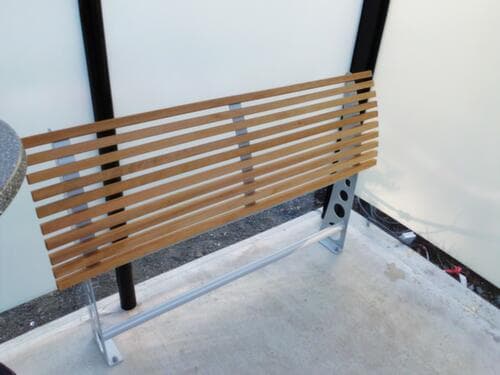 BIK TEC Anlehnbank Deluxe 150, Breite x Tiefe 1500 x 185 mm