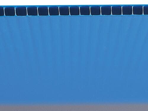 Faltbarer Sichtlagerkasten, blau, Tiefe 278 mm, Polypropylen
