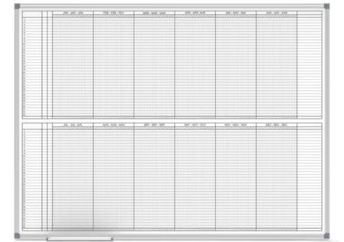MAUL Magnethaftender Jahresplaner MAULstandard, Höhe x Breite 900 x 1200 mm