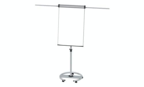 MAUL Mobiles Flipchart MAULsolid mit 2 Papierhaltern, Höhe 1780 - 1960 mm