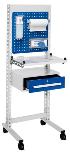 Kappes Steharbeitsplatz RasterPlan® ErgoPlus®, Höhe x Breite 570 x 570 mm, RAL5010 Enzianblau