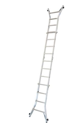 Krause Vierteilige Mehrzweck-Teleskopleiter STABILO® Professional, 4 x 4 profilierte Sprossen