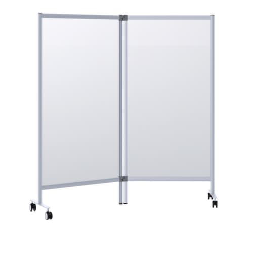 Paperflow Mobile Hygieneschutzwand, Höhe x Breite 1800 x 1715 mm