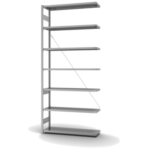 hofe System-Steckregal in Standard Bauart, Höhe x Breite x Tiefe 3000 x 1310 x 435 mm, 7 Böden