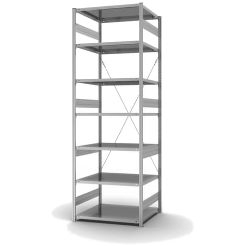 hofe System-Steckregal, Höhe x Breite x Tiefe 3000 x 1060 x 835 mm, 7 Böden