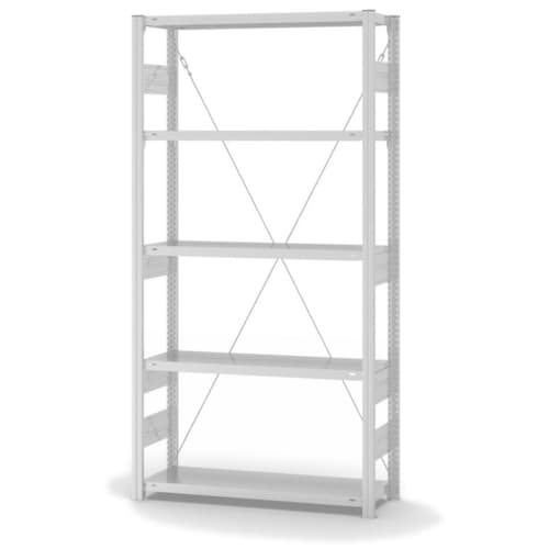 hofe System-Steckregal, Höhe x Breite x Tiefe 2000 x 1060 x 335 mm, 5 Böden