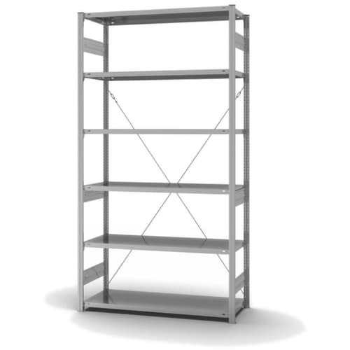 hofe System-Steckregal, Höhe x Breite x Tiefe 2500 x 1360 x 535 mm, 6 Böden