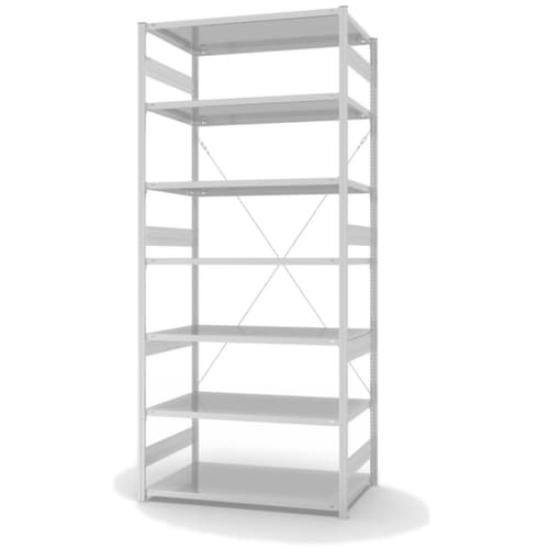 hofe System-Steckregal, Höhe x Breite x Tiefe 3000 x 1360 x 835 mm, 7 Böden