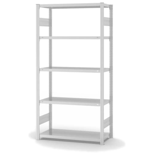hofe Traversenregal in Standard Bauart, Höhe x Breite x Tiefe 2000 x 1060 x 435 mm, 5 Böden
