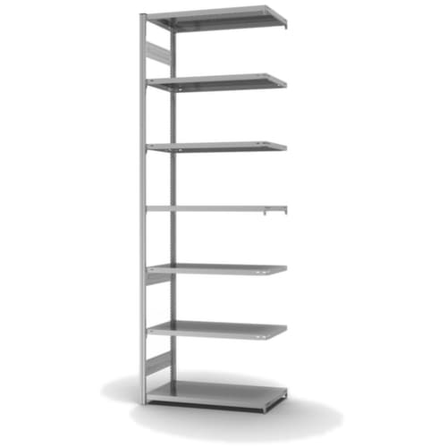 hofe Traversenregal in Standard Bauart, Höhe x Breite x Tiefe 3000 x 1010 x 535 mm, 7 Böden