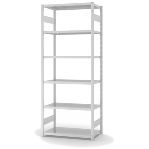 hofe Traversenregal in Standard Bauart, Höhe x Breite x Tiefe 2500 x 1060 x 535 mm, 6 Böden