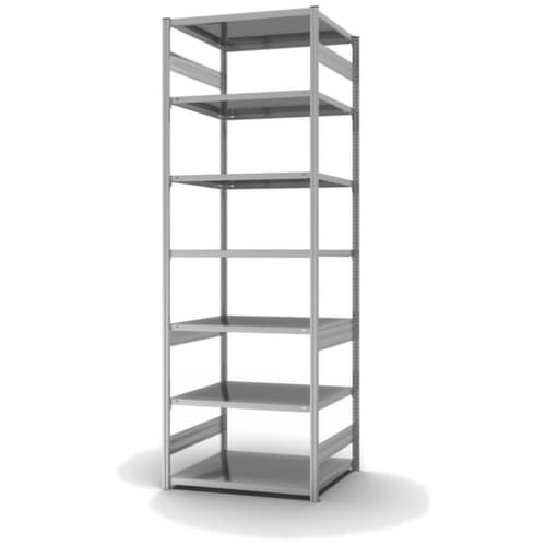 hofe Traversenregal in Standard Bauart, Höhe x Breite x Tiefe 3000 x 1060 x 835 mm, 7 Böden