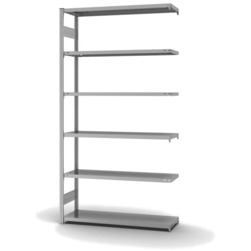 hofe Traversenregal in Standard Bauart, Höhe x Breite x Tiefe 2500 x 1310 x 435 mm, 6 Böden