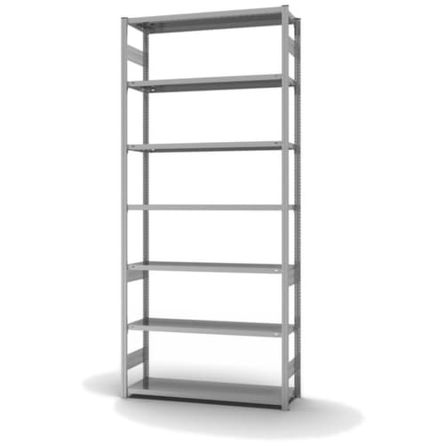 hofe Traversenregal in Standard Bauart, Höhe x Breite x Tiefe 3000 x 1360 x 435 mm, 7 Böden