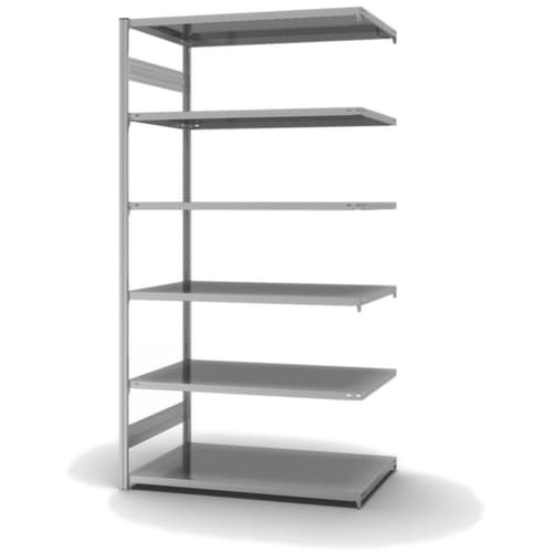 hofe Traversenregal in Standard Bauart, Höhe x Breite x Tiefe 2500 x 1310 x 835 mm, 6 Böden