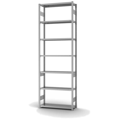 hofe Traversenregal in mittelschwerer Bauart, Höhe x Breite x Tiefe 3000 x 1060 x 335 mm, 7 Böden