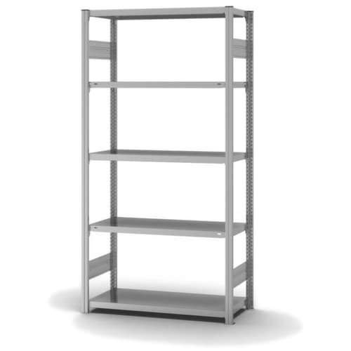 hofe Traversenregal in mittelschwerer Bauart, Höhe x Breite x Tiefe 2000 x 1060 x 435 mm, 5 Böden