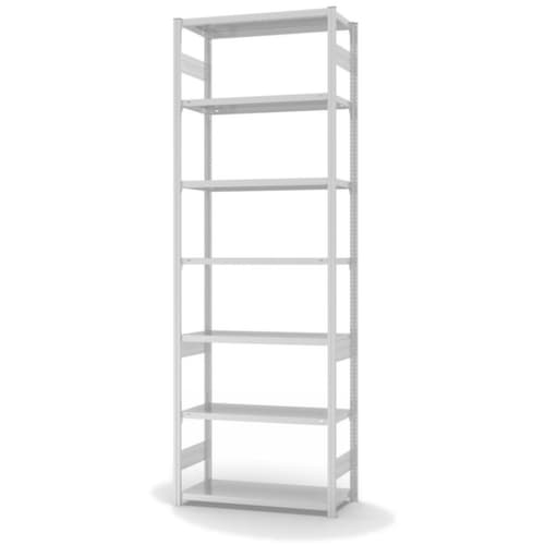hofe Traversenregal in mittelschwerer Bauart, Höhe x Breite x Tiefe 3000 x 1060 x 435 mm, 7 Böden