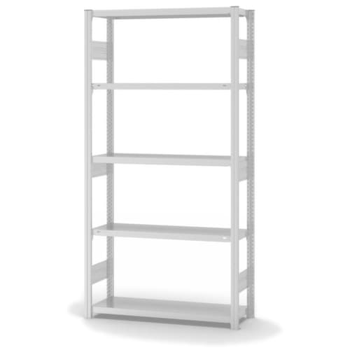 hofe Traversenregal in schwerer Bauart, Höhe x Breite x Tiefe 2000 x 1060 x 335 mm, 5 Böden