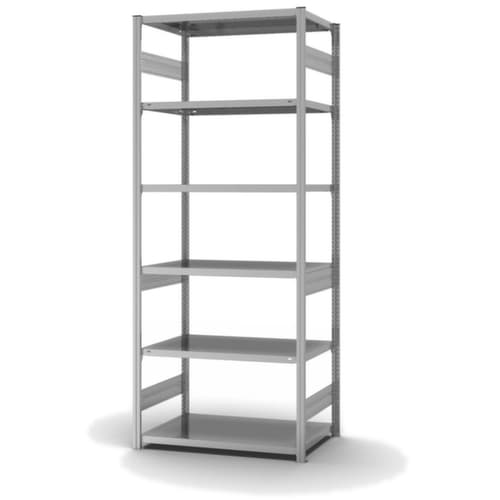 hofe Traversenregal in schwerer Bauart, Höhe x Breite x Tiefe 2500 x 1060 x 635 mm, 6 Böden