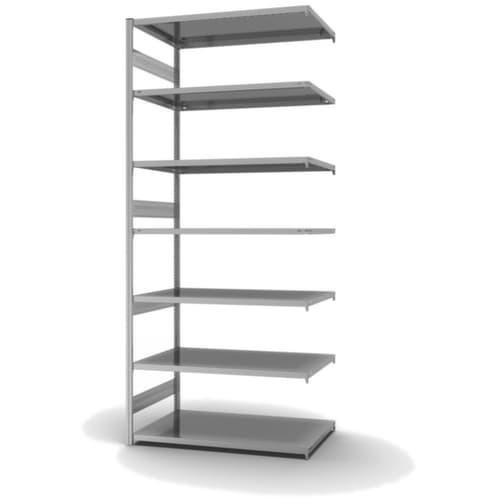 hofe Traversenregal in schwerer Bauart, Höhe x Breite x Tiefe 3000 x 1310 x 835 mm, 7 Böden