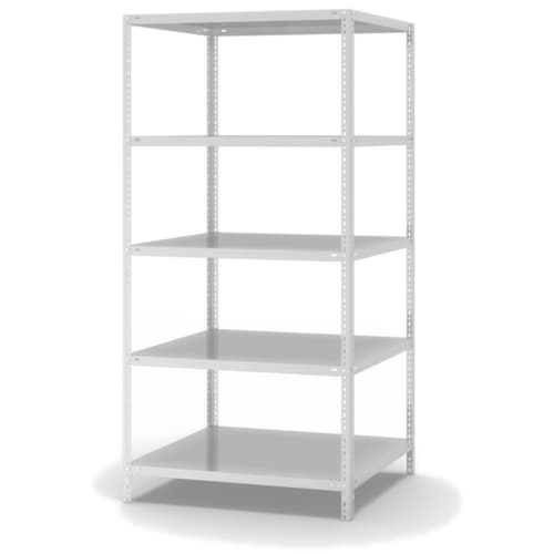 hofe Schraubregal, 5 Böden, RAL7035 Lichtgrau