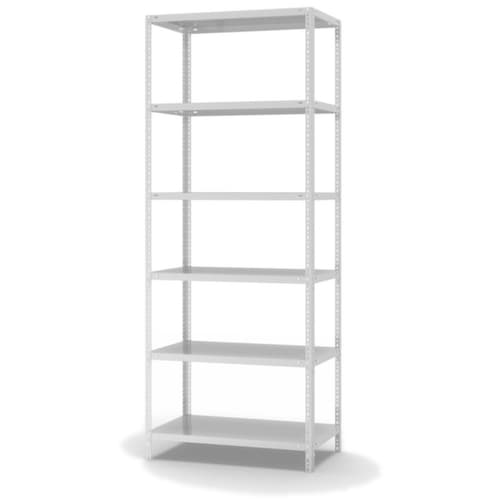 hofe Schraubregal, 6 Böden, RAL7035 Lichtgrau