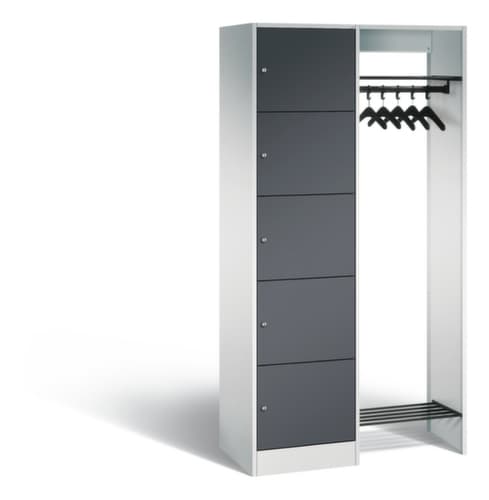 C+P Schließfach-Garderobe Classic mit 5 Fächern, Breite 960 mm