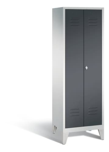C+P Kleiderschrank Classic mit 2 gemeinsam verschließbaren Abteilen, Abteilbreite 300 mm
