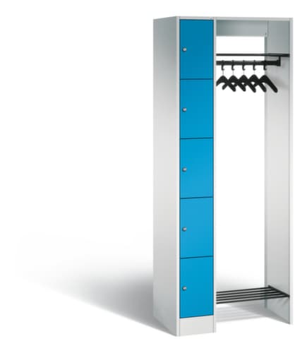 C+P Schließfach-Garderobe Classic mit 5 Fächern, Breite 740 mm
