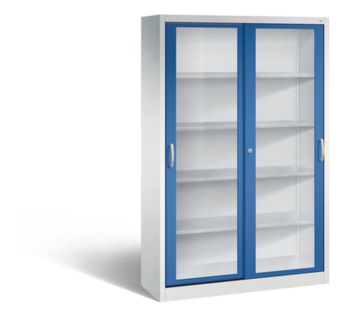C+P Werkzeugschrank ERGO mit Sichtfenster-Schiebetüren, Breite 1200 mm