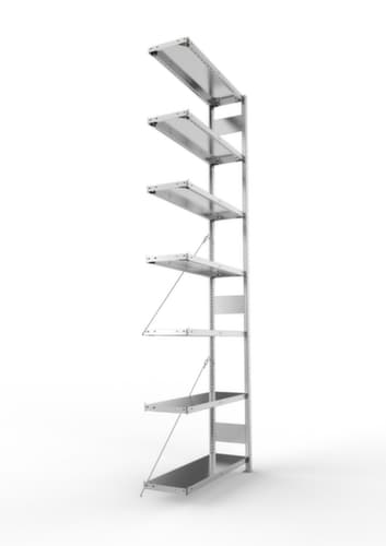 META System-Steckregal CLIP Anbaufeld, Höhe x Breite x Tiefe 3000 x 1006 x 336 mm, 7 Böden