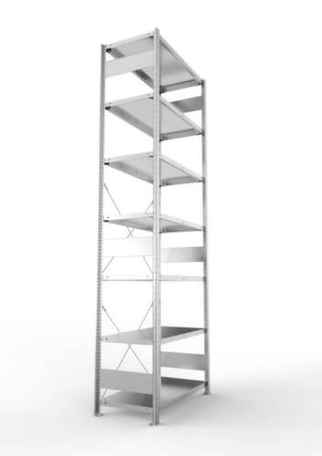 META System-Steckregal CLIP, Höhe x Breite x Tiefe 3000 x 1056 x 536 mm, 7 Böden