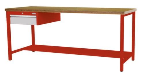Bedrunka + Hirth Werkbank, 1 Schublade, 1/2 Ablageboden