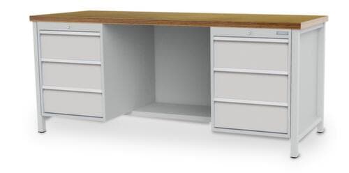 Bedrunka + Hirth Werkbank, 6 Schubladen, 1/2 Ablageboden