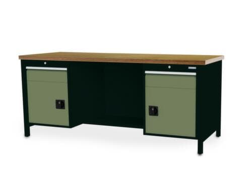 Bedrunka + Hirth Werkbank, 2 Schubladen, 2 Schränke, 1/2 Ablageboden
