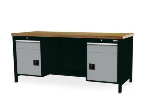 Bedrunka + Hirth Werkbank, 2 Schubladen, 2 Schränke, 1/2 Ablageboden