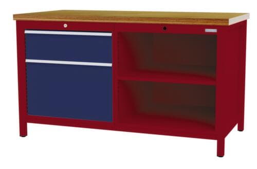 Bedrunka + Hirth Werkbank, 1 Schublade, 1 Schrank, 2 Ablageböden